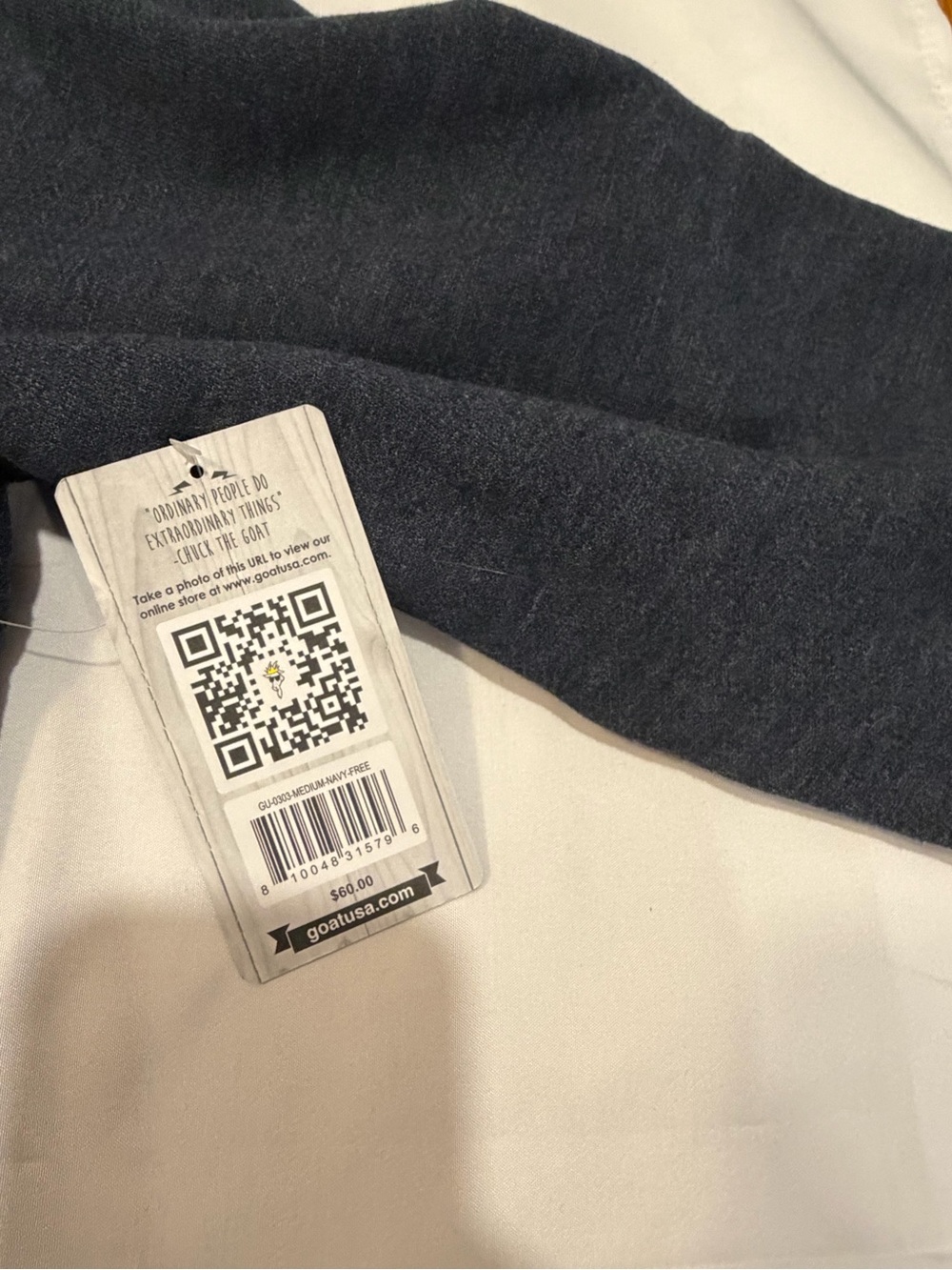 GOAT USA Men's Navy Zip-Up Hoodie - Picture 2 of 3